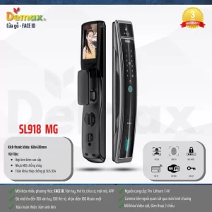 Khóa nhận diện khuôn mặt DEMAX SL918 MG REMOTE tiêu chuẩn Đức - khoa nhan dien khuon mat demax sl918 mg remote tieu chuan duc3