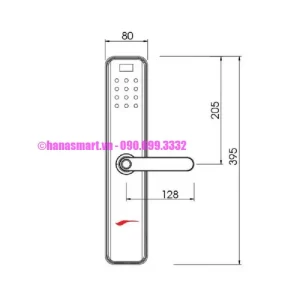 Khóa vân tay DEMAX SL630 DG REMOTE tiêu chuẩn Đức - khoa van tay demax sl630 dg remote tieu chuan duc2