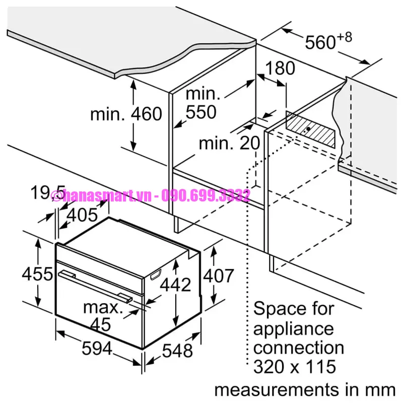 Lò hấp Bosch CDG634AS0 Serie 8 - lo hap bosch cdg634as0 serie 87