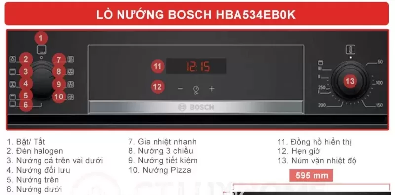 Lò nướng Bosch HMH.HBA534EB0K