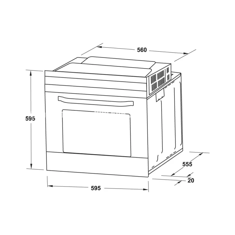 Lò nướng Hafele HO-4K70A 538.61.451 - lo nuong hafele ho 4k70a 538 61 4513