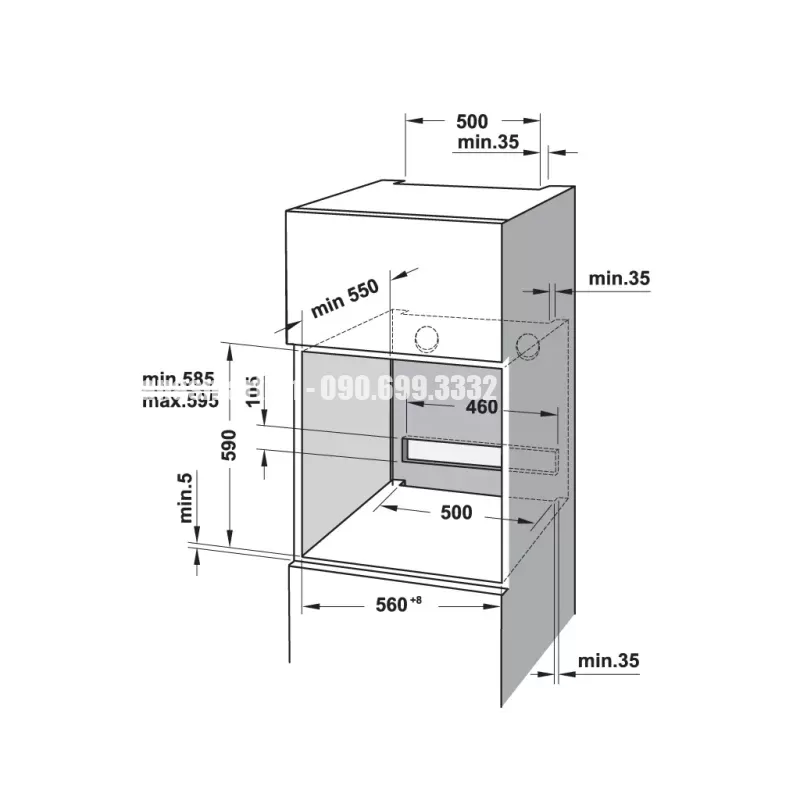 Lò nướng Hafele HO-8T72A 538.01.421 - lo nuong hafele ho 8t72a 538 01 4216