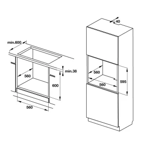 Lò nướng Hafele HO-K60B 534.05.581 - lo nuong hafele ho k60b 534 05 5815