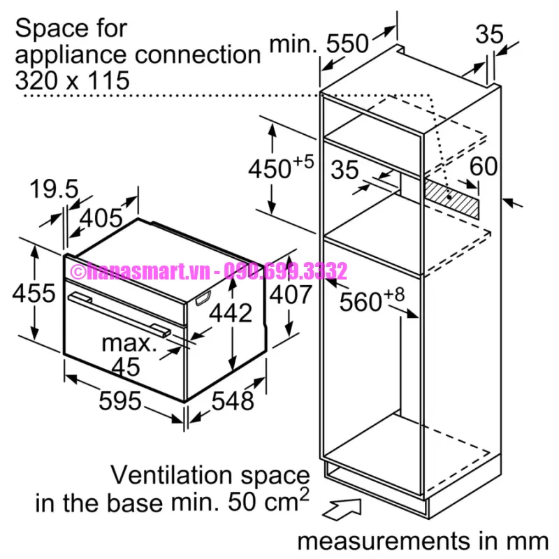 Lò nướng kết hợp vi sóng Bosch CMG633BB1 Serie 8 - lo nuong ket hop vi song bosch cmg633bb1 serie 87