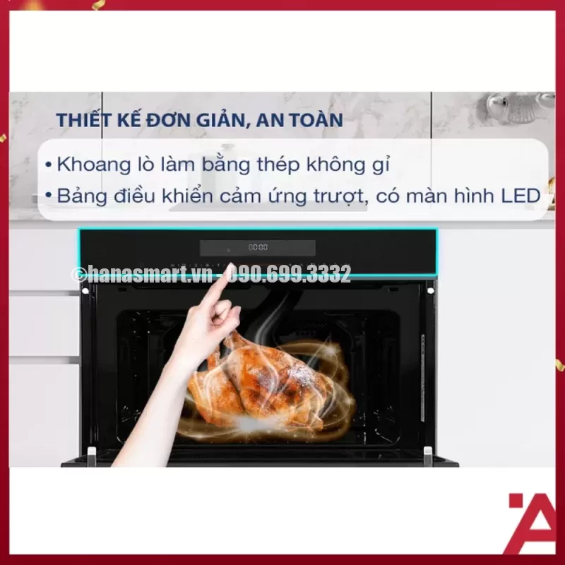 Lò nướng kết hợp vi sóng Hafele HCO-8T50A 538.01.431 - lo nuong ket hop vi song hafele hco 8t50a 538 01 4311