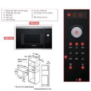 Lò vi sóng Bosch HMH.BFL523MS0H - lo vi song bosch hmh bfl523ms0h8