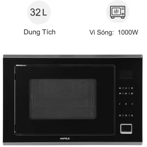 Lò vi sóng kết hợp nướng Hafele HM-B38C 538.01.111 - lo vi song ket hop nuong hafele hm b38c 538 01 11111