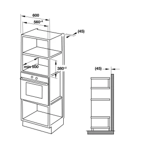 Lò vi sóng kết hợp nướng Hafele HM-B38D 538.31.200 - lo vi song ket hop nuong hafele hm b38d 538 31 2008