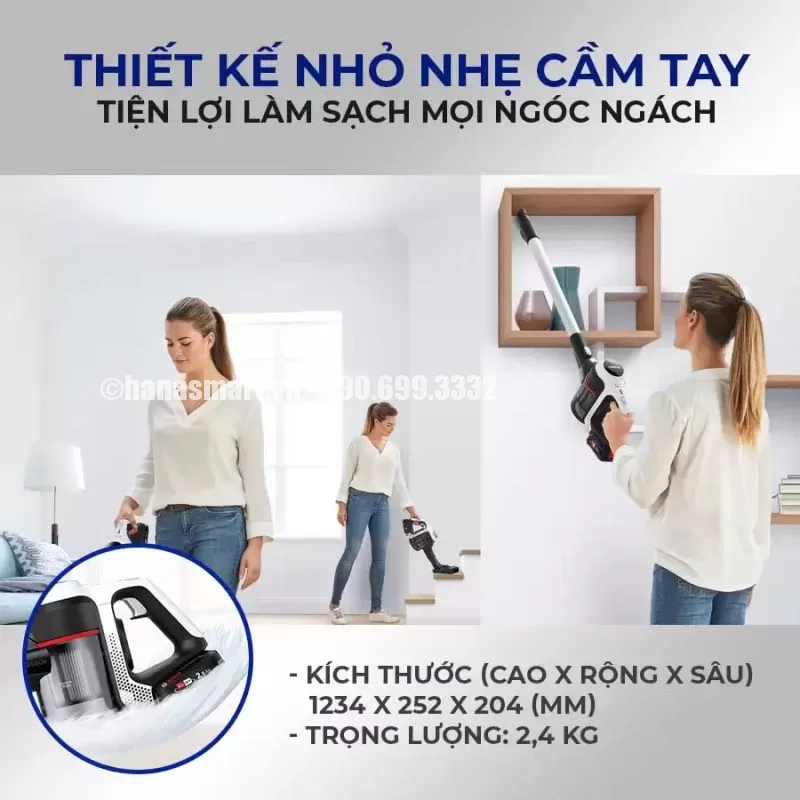 Máy hút bụi không dây 2 trong 1 Bosch HMH.BCS61113 - may hut bui khong day 2 trong 1 bosch hmh bcs611133