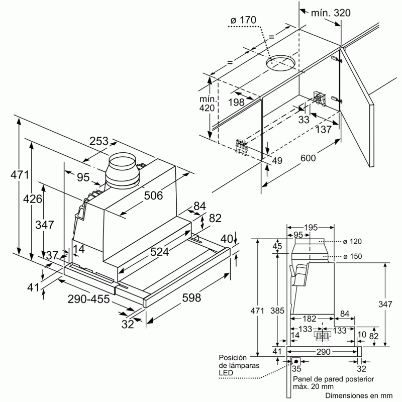 Máy hút mùi âm tủ Bosch DFS067K51 Serie 8 - may hut mui am tu bosch dfs067k51 serie 85