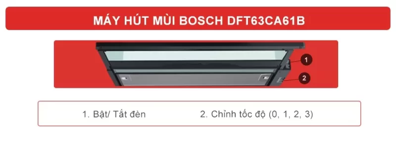 Máy hút mùi âm tủ BOSCH DFT63CA61B