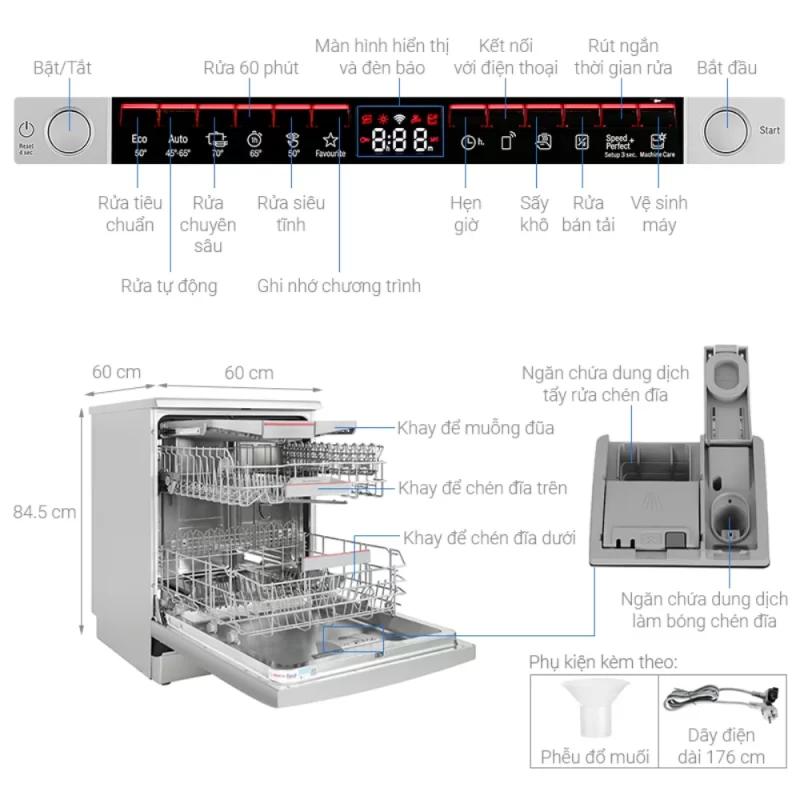 Máy rửa bát Bosch SMS4ECI14E - may rua bat bosch sms4eci14e6