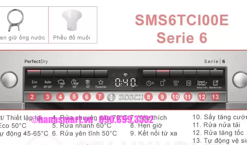 Máy rửa bát Bosch SMS6TCI00E Serie 6