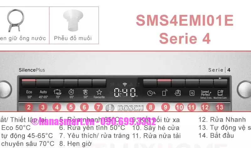 Máy rửa chén Bosch SMS4EMI01E