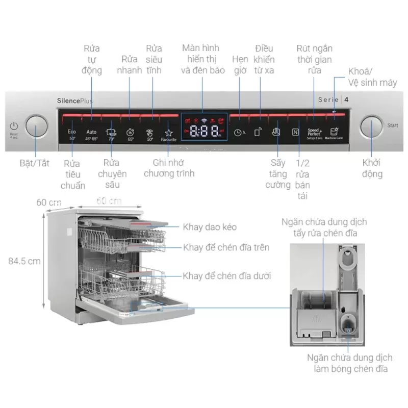 Máy rửa chén độc lập Bosch SMS4ECI26E - may rua chen doc lap bosch sms4eci26e11