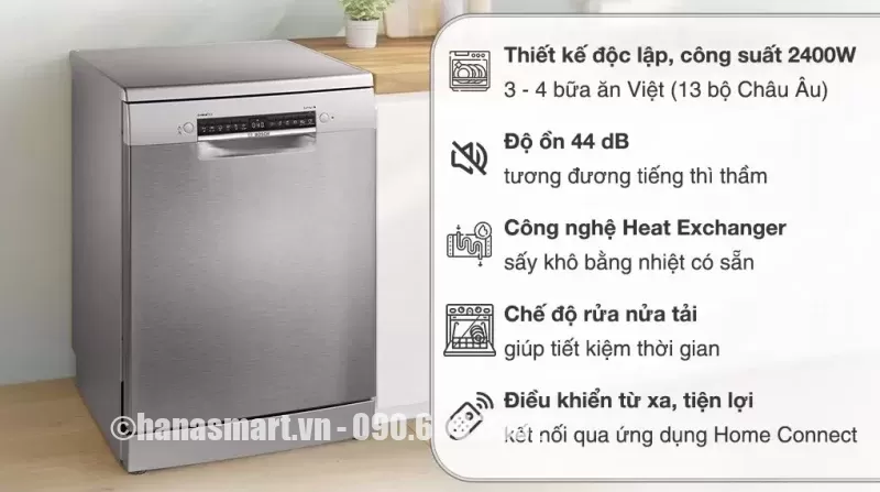 Máy rửa chén độc lập Bosch SMS4ECI26E