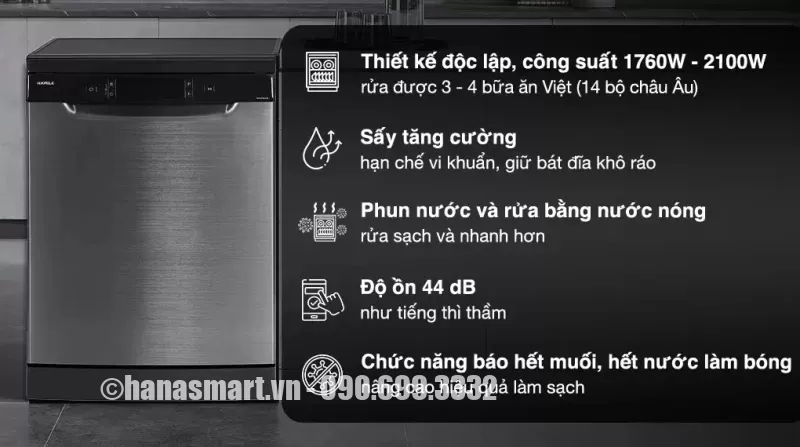 Máy rửa chén Hafele HDW-F602EB 538.21.360