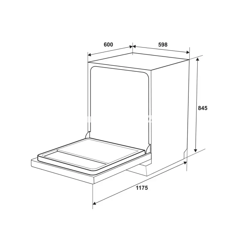 Máy rửa chén Hafele HDW-F605B 535.29.660 - may rua chen hafele hdw f605b 535 29 66011