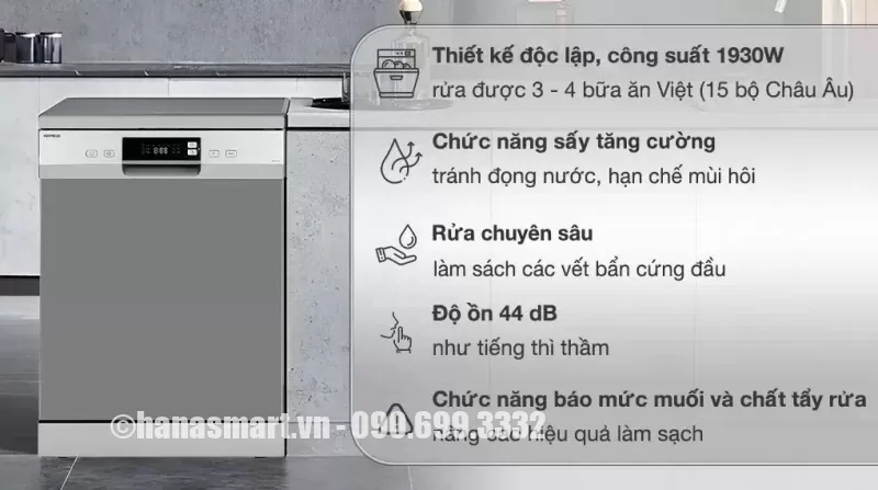 Máy rửa chén Hafele HDW-F60E 538.21.200