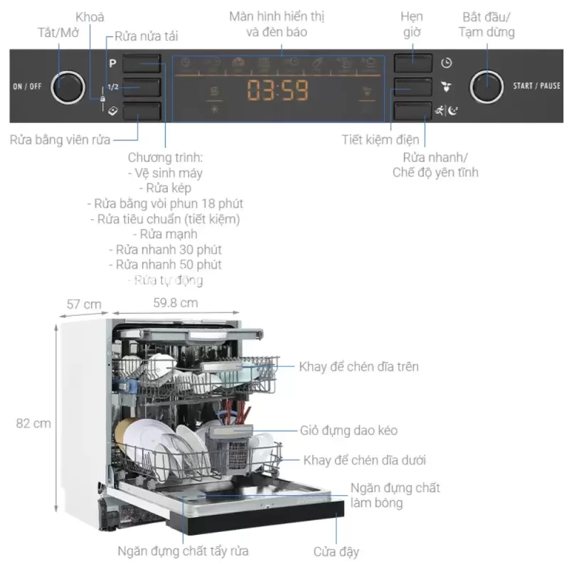 Máy rửa chén Hafele HDW-HI60B 533.23.210 - may rua chen hafele hdw hi60b 533 23 2101