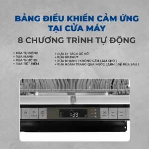 Máy rửa chén Hafele HDW-SI60AB 538.21.320 - may rua chen hafele hdw si60ab 538 21 3203