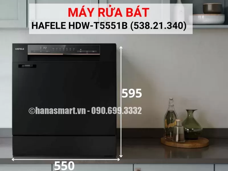 Máy rửa chén Hafele HDW-T5551B 538.21.340