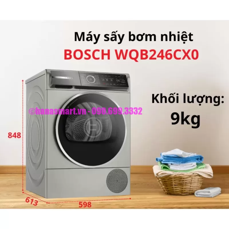 Máy sấy Bosch WQB246CX0 Serie 8 - may say bosch wqb246cx0 serie 85