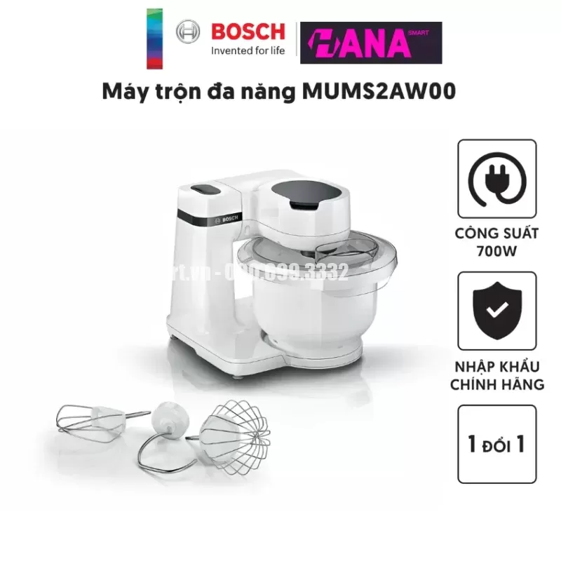 Máy trộn bột đa năng Bosch HMH.MUMS2AW00 - may tron bot da nang bosch hmh mums2aw001