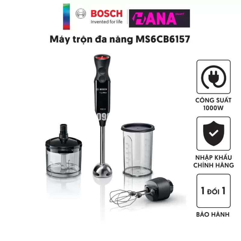 Máy xay sinh tố cầm tay Bosch HMH.MS6CB6157 - may xay sinh to cam tay bosch hmh ms6cb615711