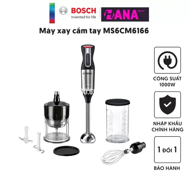 Máy xay sinh tố cầm tay Bosch HMH.MS6CM6166 - may xay sinh to cam tay bosch hmh ms6cm61661