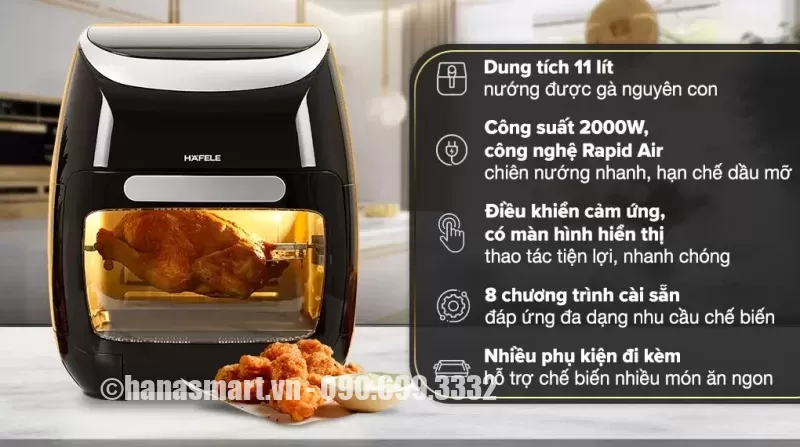 Nồi chiên không dầu Hafele HS-AF1102B 535.43.715