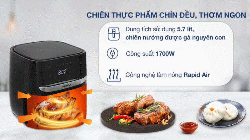 Nồi chiên không dầu Hafele HS-AF502B 535.43.713