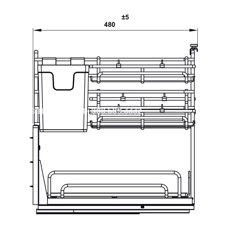 Rổ đa năng Omero Multi Hafele 547.11.002 - rỏ da nang omero multi hafele 547 11 0022