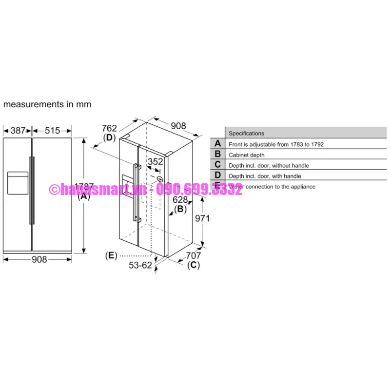 Tủ Lạnh Bosch KAD93ABEP Serie 6 - tu lanh bosch kad93abep serie 65