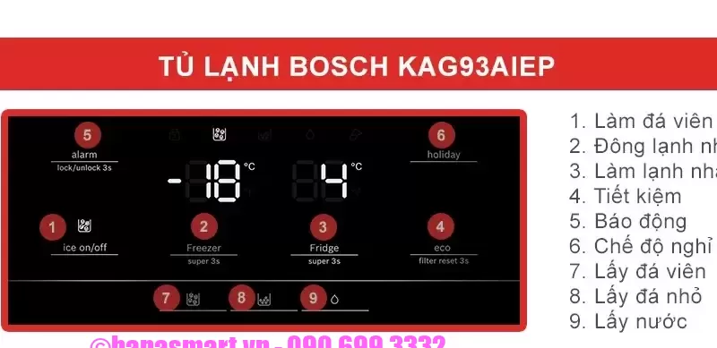 Tủ lạnh Bosch KAG93AIEP Serie 6