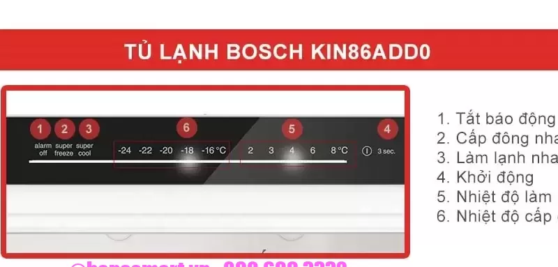 Tủ lạnh lắp âm Bosch KIN86ADD0 Serie 6