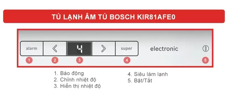 Tủ mát âm tủ BOSCH KIR81AFE0 9 Tủ mát âm tủ BOSCH KIR81AFE0