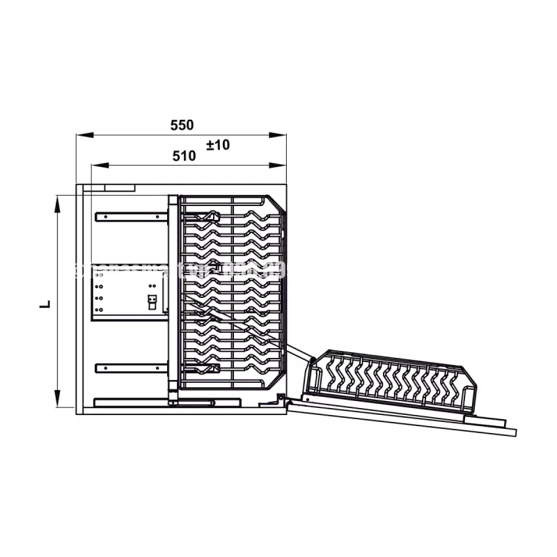 Tủ đồ khô Hafele 595.71.073 - tủ do kho hafele 595 71 0733