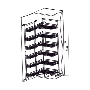 Tủ đồ khô Hafele 595.71.073 - tủ do kho hafele 595 71 0734