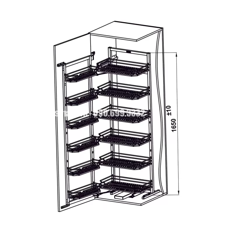 Tủ đồ khô Hafele 595.71.073 - tủ do kho hafele 595 71 0734