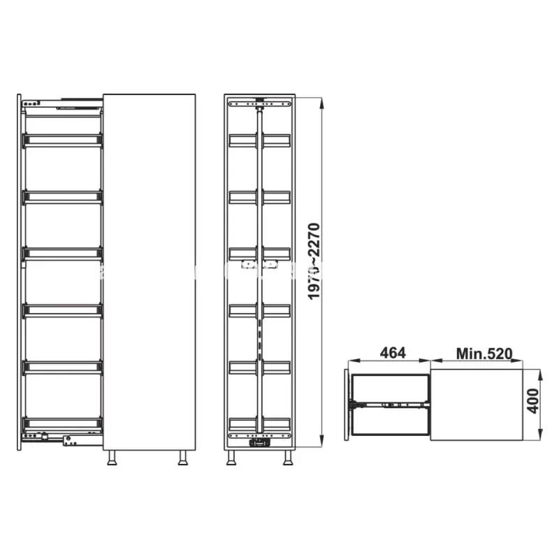 Tủ đồ khô Hafele 595.80.803 - tủ do kho hafele 595 80 8036