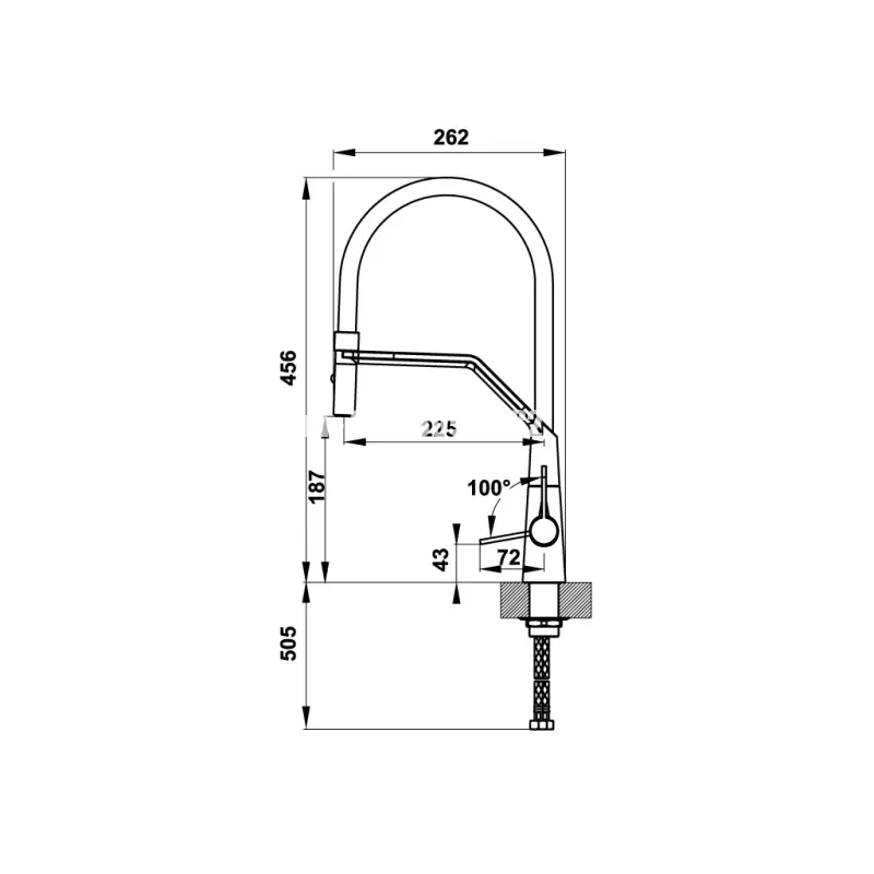 Vòi rửa chén Hafele HT20-CH1F187 570.82.230 - voi rua chen hafele ht20 ch1f187 570 82 2302