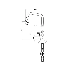 Vòi rửa chén Hafele HT20-CH1P241 570.82.220 - voi rua chen hafele ht20 ch1p241 570 82 2202