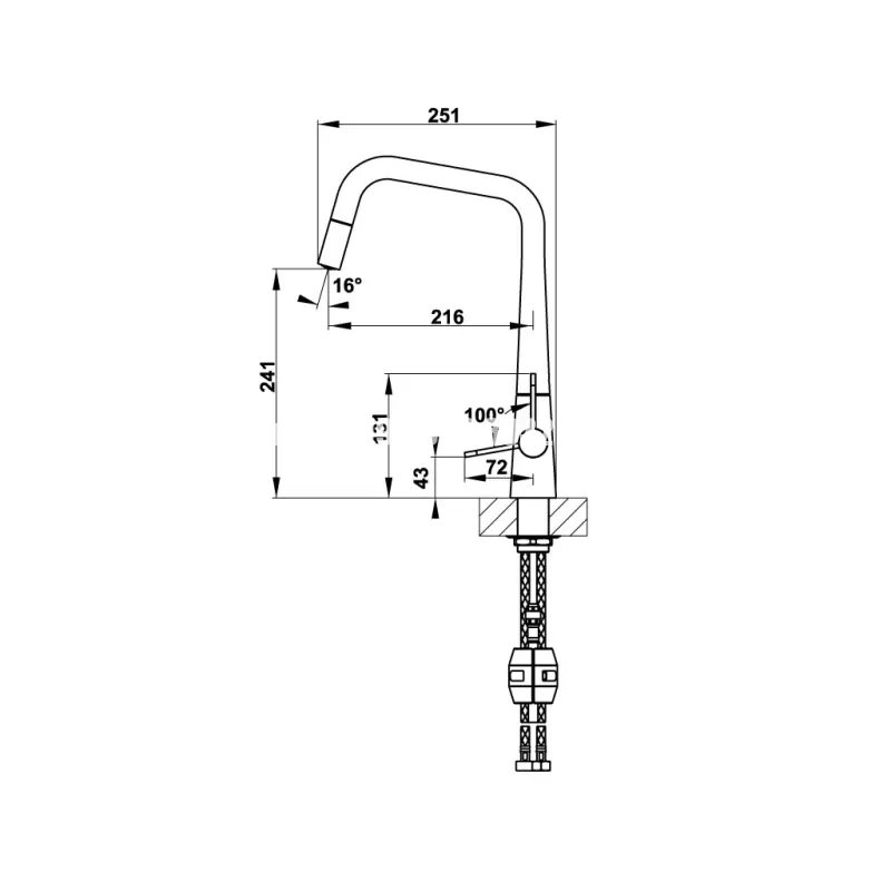 Vòi rửa chén Hafele HT20-CH1P241 570.82.220 - voi rua chen hafele ht20 ch1p241 570 82 2202