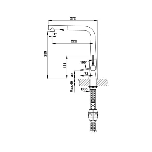 Vòi rửa chén Hafele HT20-CH1P259 570.82.210 - voi rua chen hafele ht20 ch1p259 570 82 2102