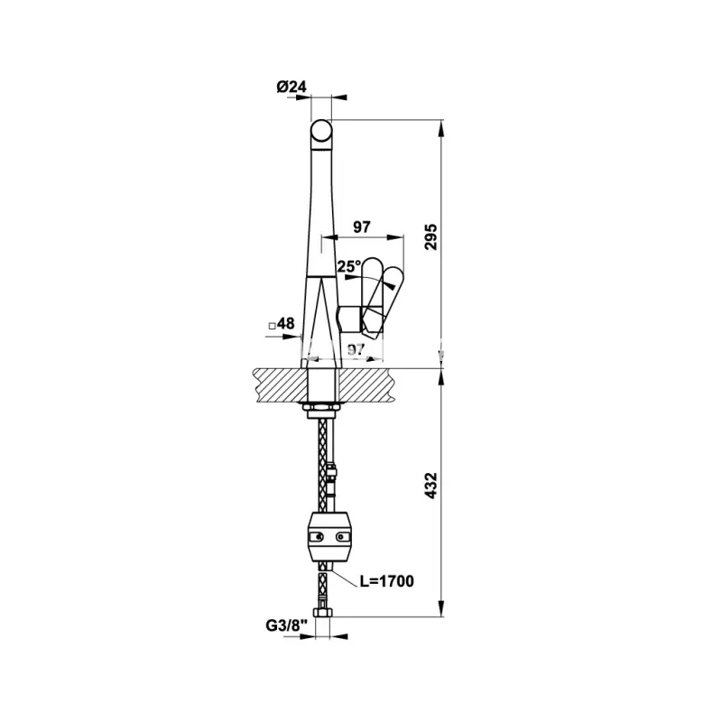 Vòi rửa chén Hafele HT20-CH1P259 570.82.210 - voi rua chen hafele ht20 ch1p259 570 82 2103