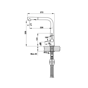 Vòi rửa chén Hafele HT20-GH1P259 570.82.300 - voi rua chen hafele ht20 gh1p259 570 82 3002