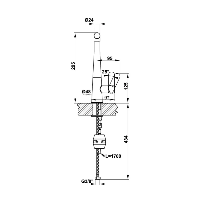 Vòi rửa chén Hafele HT20-GH1P259 570.82.300 - voi rua chen hafele ht20 gh1p259 570 82 3003