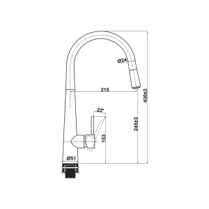 Vòi rửa chén Hafele HT21-CH1P245 577.55.220 - voi rua chen hafele ht21 ch1p245 577 55 2204