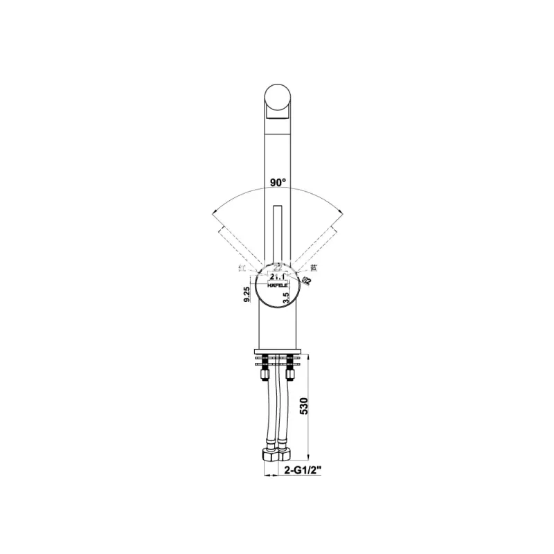 Vòi rửa chén Hafele HT21-GH1P254 577.55.290 - voi rủa chen hafele ht21 gh1p254 577 55 2904